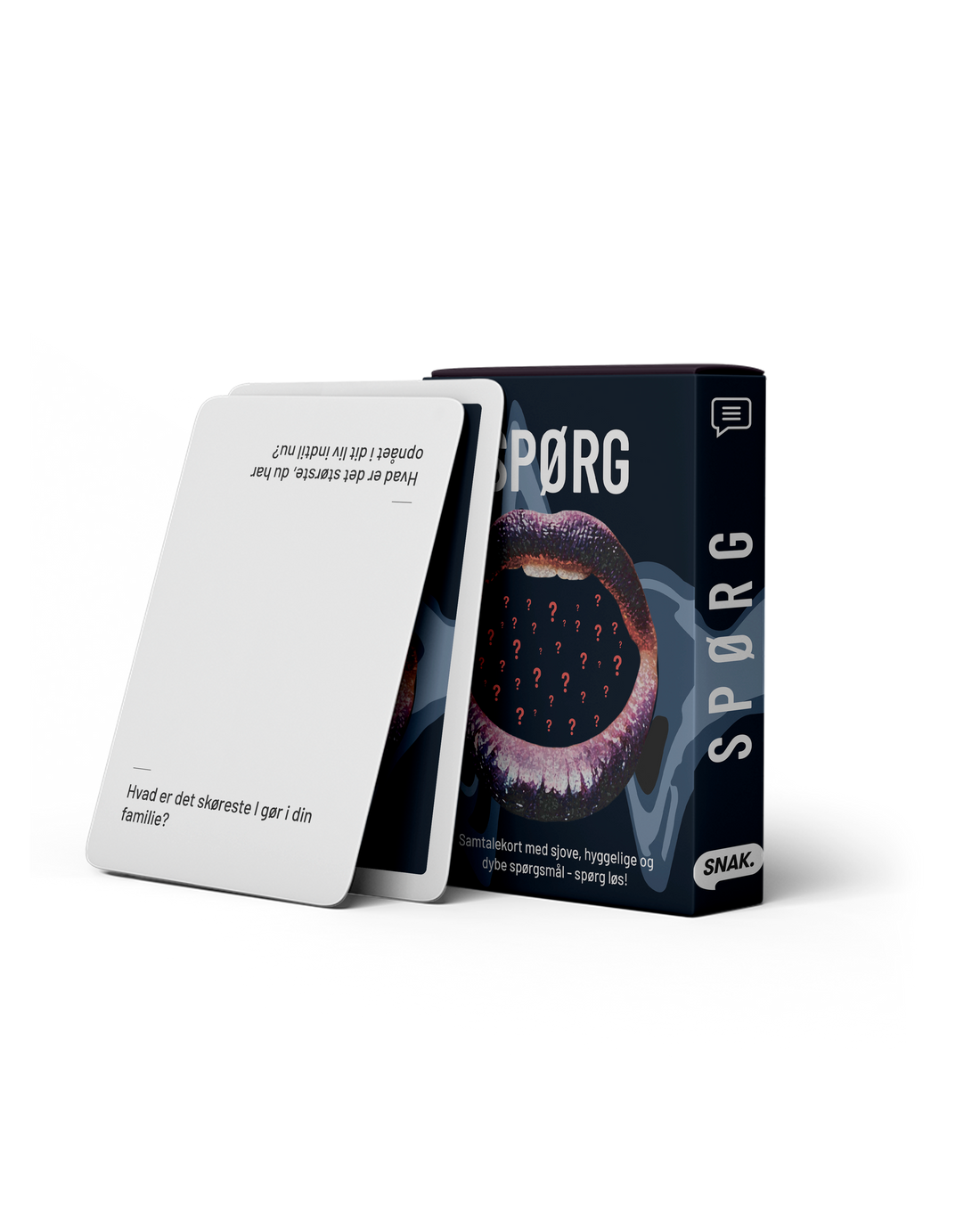 SPØRG - Samtalekort med sjove, hyggelige og dybe spørgsmål - spørg løs!