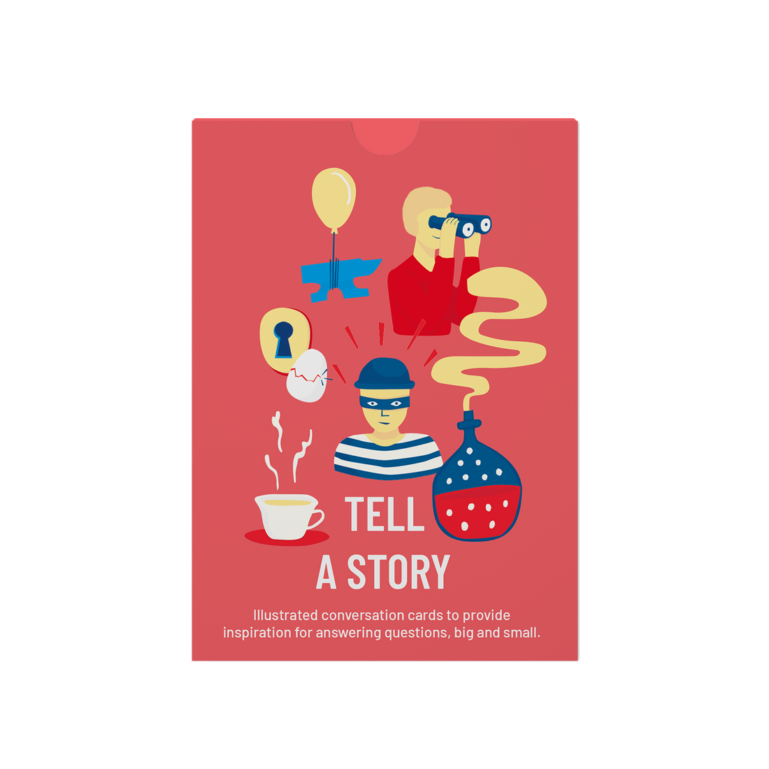 TELL - Illustrated conversation cards to provide inspiration for answering questions, big and small.