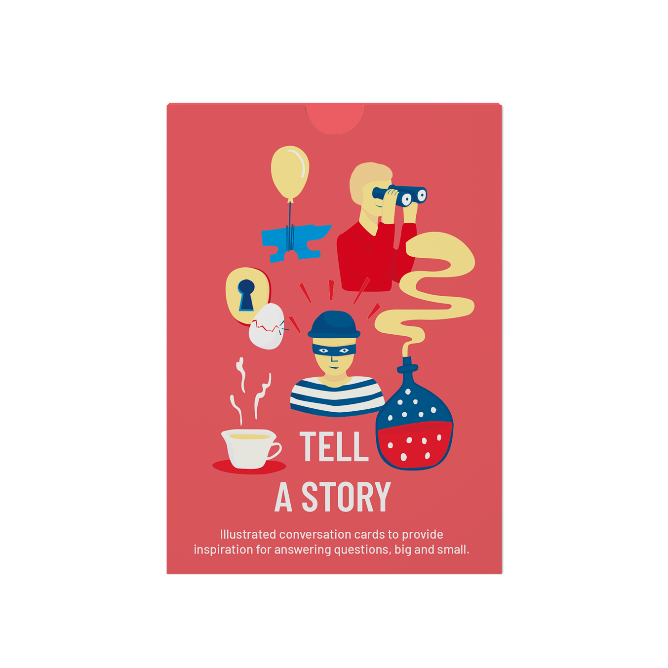 TELL - Illustrated conversation cards to provide inspiration for answering questions, big and small.