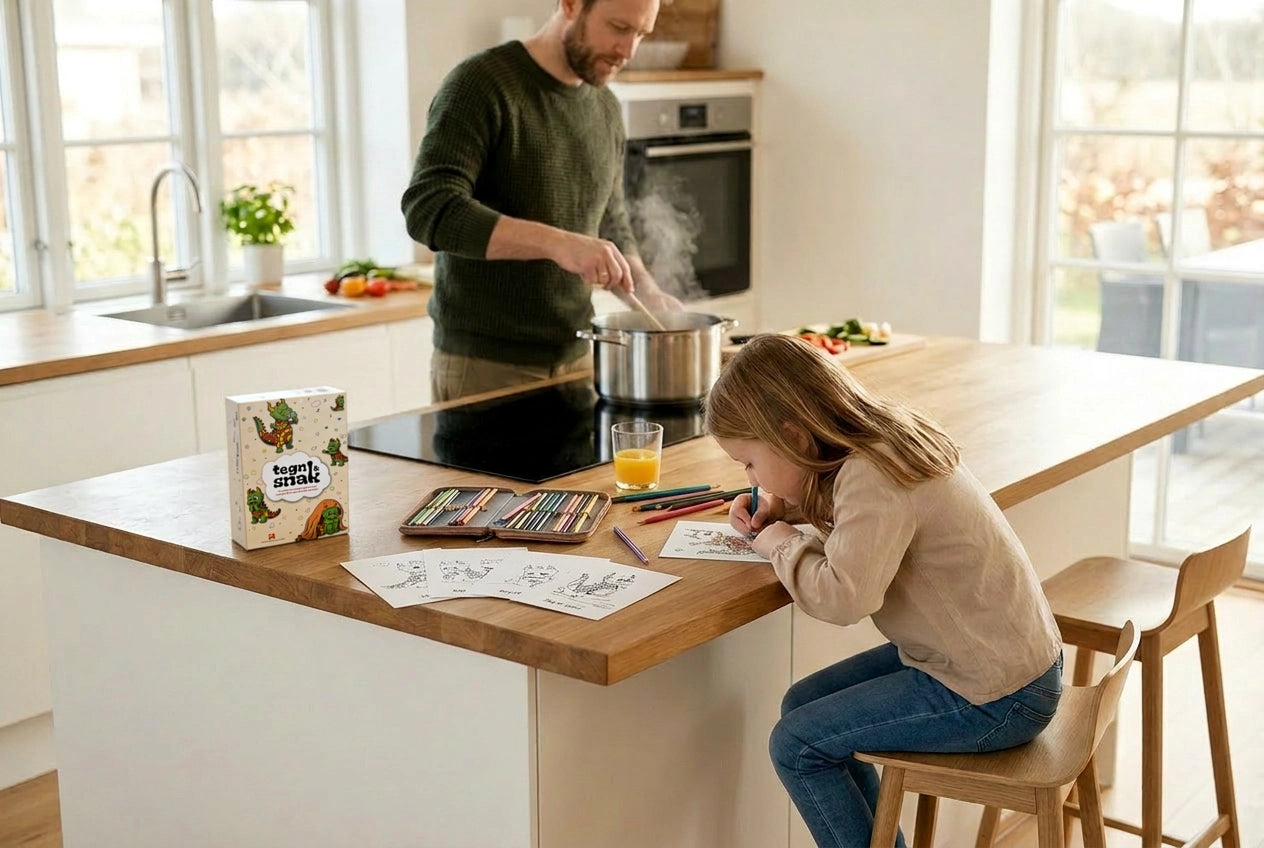 Tegn og snak - Mindes med farver (set i løvens hule)